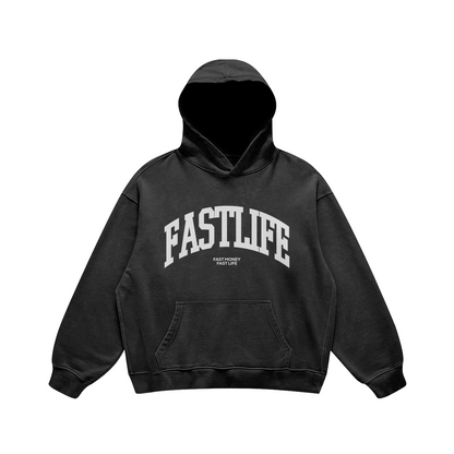 FASTLIFE WASHED VINTAGE UNISEX HOODIE