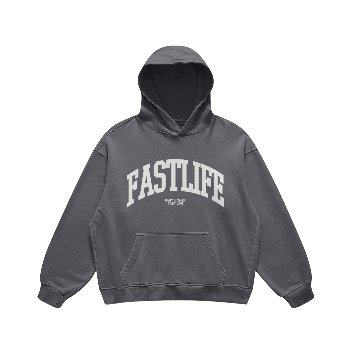 FASTLIFE WASHED VINTAGE UNISEX HOODIE